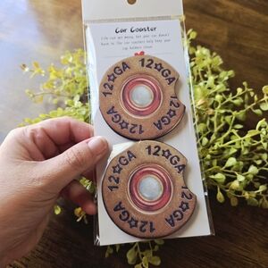 12GA Brown Car Coaster Set